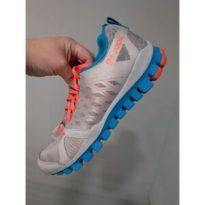 Reebok Real Flex Sneakers Shoes Blue&‎ Orange Women's Size 9